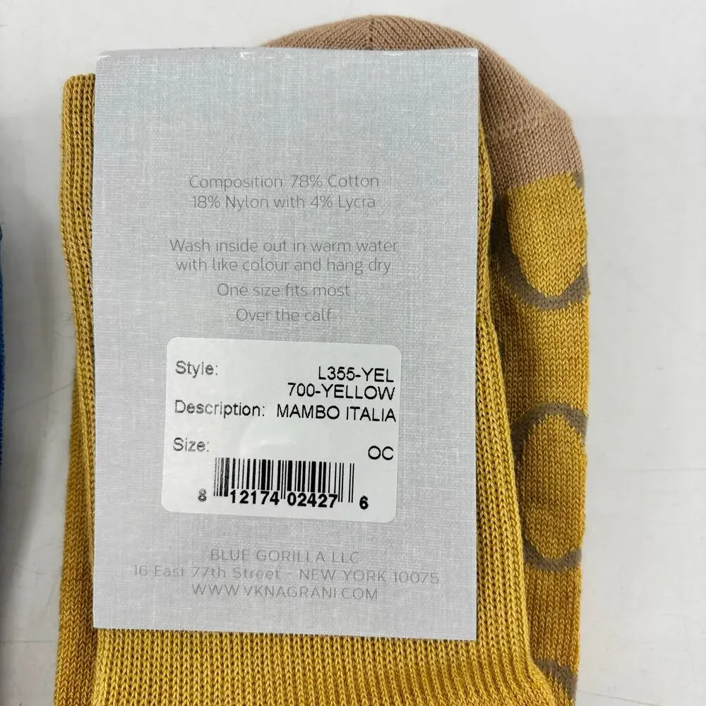 Vknagrani Men's Dress Socks Yellow Circles Blue Arrows Career